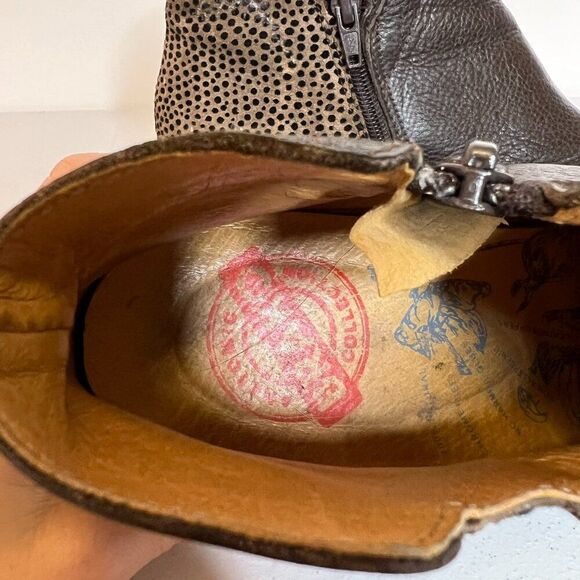 Brako Brown Leather Chunky Heel Ankle Boots - Picture 7 of 7